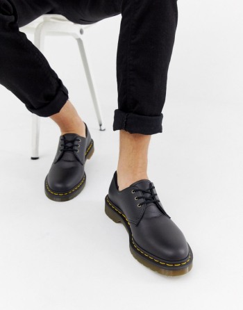 Dr Martens Vegan 1461 3-Eye Crne - Muške Cipele | 24503SUVK